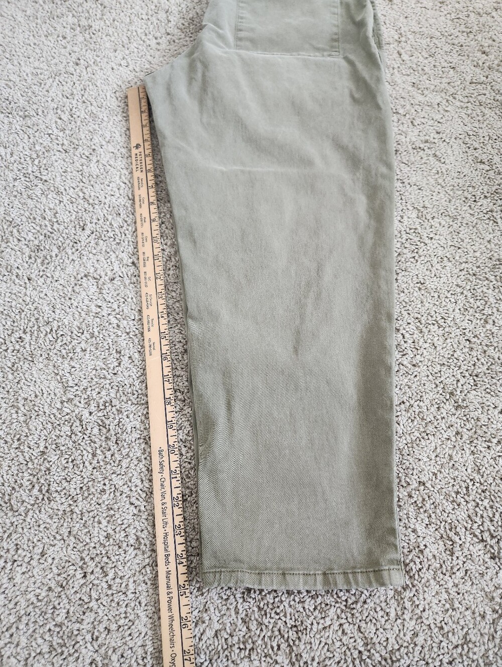 Pistola Pamela High Rise Utility Pant In Dark Olive Size 30 - Picture 8 of 10